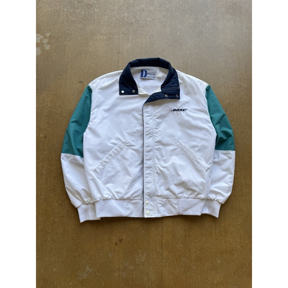 VTG 80s Bose Employee Exclusive Dunbrooke Three Tone Jacket Mens Medium USA